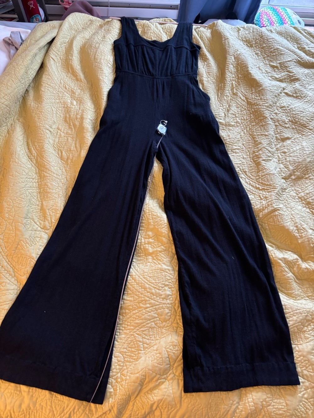 Free People black romper jumpsuit